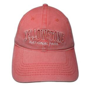 Yellowstone National Park Baseball Cap Pink One Size Triangle Sport Headwear